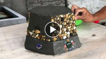 Creative cement ideas \ How to make flower pots from stone